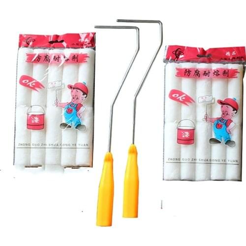21Pcs/Set 100mm Craft Paint Foam Rollers Decorators Brush Smooth Tools + Handles Painting Decorating Painting Tool set