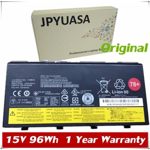 7XINbox 15V 96Wh 6.4Ah Original Laptop Battery 00HW030 For Lenovo ThinkPad P70 Series SB10F46468 00HW030 78