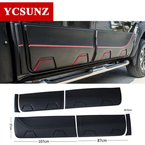 2018 For Mazda BT50 Accessories Matte Black body cladding side door trim For Mazda BT-50 2012 -2018 2019 2020 Car Styling Ycsunz
