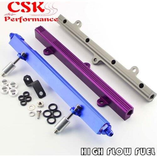Aluminum Fuel Injector Inject Rail Fit For MR2 SW20 Celica ST205 Gen3 3S-GTE Purple/Blue