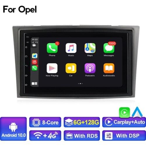 MEKEDE 4G LTE Android 10 2 DIN CAR GPS for Opel Vauxhall Astra H G J Vectra Antara Zafira Corsa Vivaro Meriva Veda NO DVD PLAYER