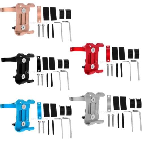 Motorcycle MTB Bike Cycling Handlebar Mount Phone Holder Alloy For Cell Phone GPS and Other Devices Between 3.5 to 6.5 inches