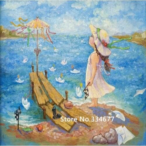 Ukrainian children oil painting Embroidery Needlework 14CT Counted Unprinted DIY Cross Stitch Kits Handmade Art Wall Decor