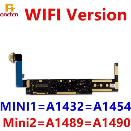 For iPad Mini1 Mini2 Motherboard Wifi Version A1432 A1454 A1489 A1490 Mainboard iPad Mini Good Board Unlock ICloud Clean 16G 64