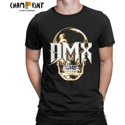 DMX Vintage Rapper T Shirt for Men Cotton Funny T-Shirts Round Neck Earl Simmons Dark Man X Tees Short Sleeve Clothes Summer