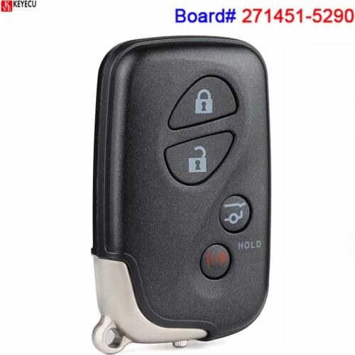 KEYECU for Lexus RX350 2015 GX460 2010 2011 2012 2013 2014 2015 2016 2017 2018 2019 Smart Remote Key Fob HYQ14ACX 271451-5290