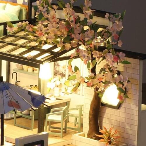 Handcraft Creative Dollhouse with Furniture Wooden Crafts Villa Big House Cottage 3D Puzzles Doll House Toys Gift for Girls