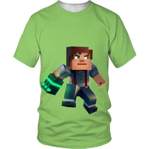 Summer Hot Sale New 3D Anime T-Shirt Teen Boy Short Sleeve Fun Hip Hop Shirt Cartoon Harajuku Boys And Girls Street Breathable T