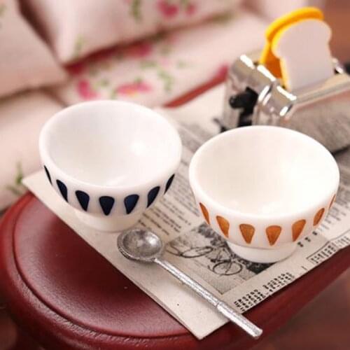 Miniature Fruit Bowl Salad Bowl Dollhouse Kitchen Accessories DIY Toys