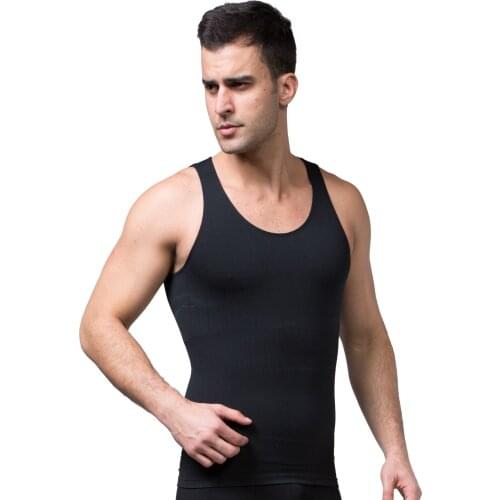 Men Slim Body Shapers Tummy Shapewear Seamless Underwear Abdomen Corsets Sweat-absorbent Sports Corset Vest Waist Trainer Top