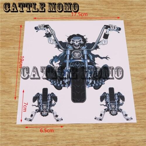 For Motorbike Fuel Tank Decals Stickers For Harley Body Decals Motorcycle Knights of the Bone Sticker Decals