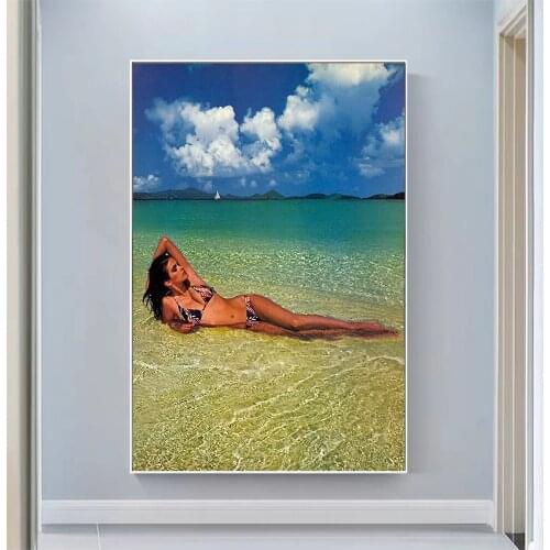 Silk Cloth Wall Poster Gia Carangi Art Home Decoration Gift