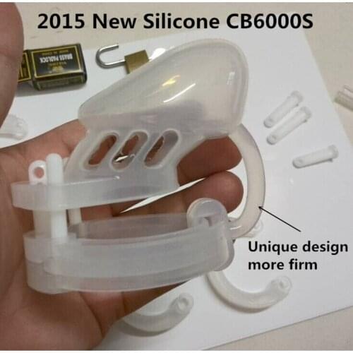 2015 NewComfortable Soft Silicone Male Chastity Device Cb6000 Penis Sleeve,chastity Belt Unique Design,more Solid Cock Cage