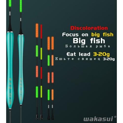 2021 New Fishing Floats Accessories Carp Float Luminous Discoloration For Fishing In Summer High Sensitivity Nano Striped Bass