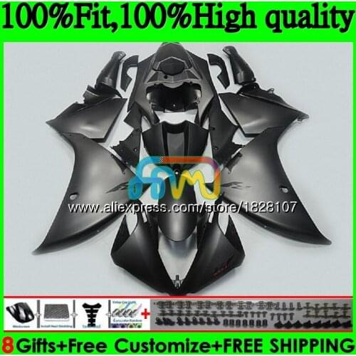 OEM Flat black hot Injection For YAMAHA YZF 1000 R 1 YZFR1 13 14 124BS.3 YZF-1000 YZF R1 1000CC YZF1000 YZF-R1 2013 2014 Fairing