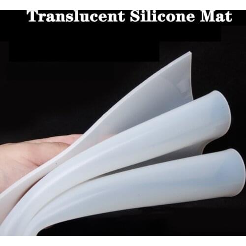 Oversize Translucent Silicone Mat Silicone Sheet for Making Seal Ring Nonstick Heat-Resistant Household Industry Silicone Pad