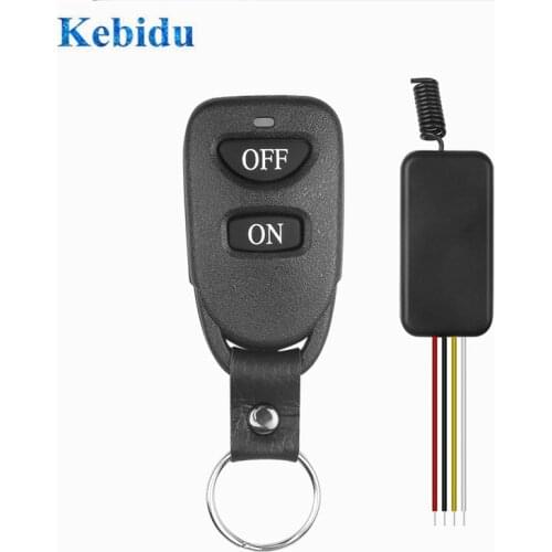 KEBIDU 433MHz RF Transmitter Receiver Relay Module Wireless Switch Remote Control 3.6V 12V 24V and 433 MHz Controller For Light