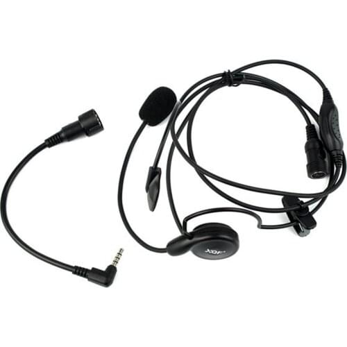 Advanced Unilateral Headphone Mic Neckband Earpiece Cycling Field Tactical Headset For Yaesu Vertex VX-3R FT50R 60R Radio
