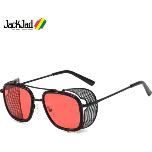 JackJad 2020 Fashion Cool SteamPunk Punk Style Sunglasses Metal Side Shield Popular Brand Design Sun Glasses Oculos De Sol 6639
