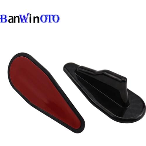 1 pcs Car Tuning EVO Styling Shark Fin Diffuser Spoiler Wing Windshield Vortex Generator Universal for Roof Windscreen Bumper