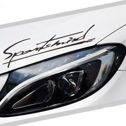 Universal Sports Mind Car Sticker Lamp Eyebrow For BMW E46 Ford Focus 2 VW BMW E90 For Passat B6 Golf Auto decal Car Accessories
