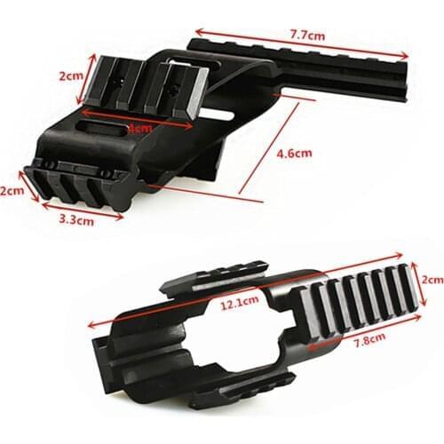 Universal Tactical AEG Pistol Plastic Polymer Base Quad Rail Picatinny Sight Laser lighting Scope Mount For Glock 17 5.56 1911