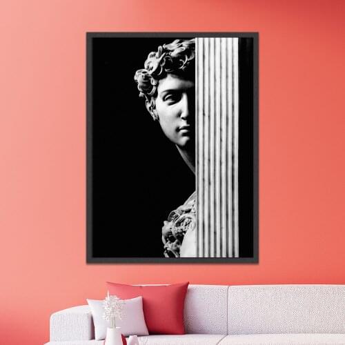Vintage Modern Sculpture Canvas Paintings On The Wall Art Prints Nordic Art Posters And Prints David Sculpture Wall Pictures