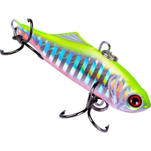 Hars Lured VIB Bait Sinking Wobblers 6.5cm 14g 2 Bass Treble Hooks High Quality Crankbait Minnows Fihing Tackle ZD025