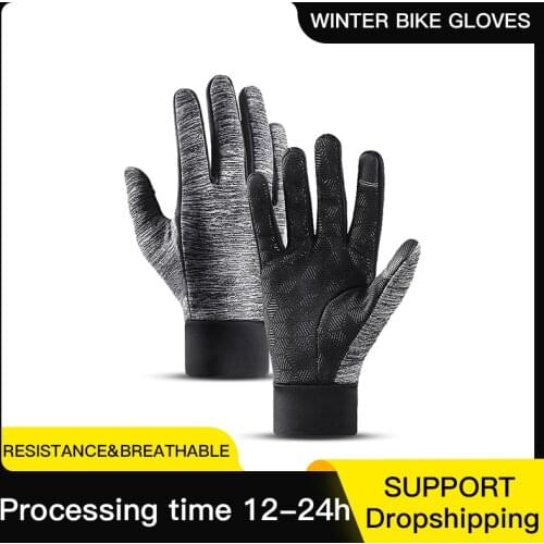 Winter Outdoor Sports Running Windproof Glove Warm Touch Screen Gym Fitness For Men Nonslip Cycling Soft Waterproof Women Gloves