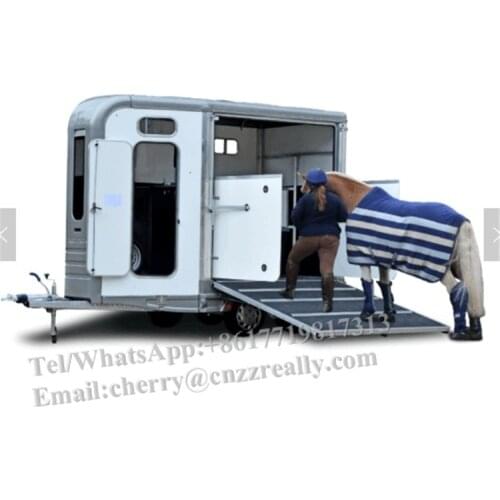 2/3 horse angle lading trailer fiberglass roof horse trailer horse trailer ramp mat