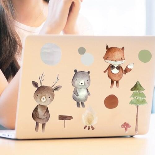 2020 High-Quality Creative Small Stickers Nordic Animals Cartoon Wall Sticker for Kids Room Decoration Baby Bedroom Home Decor
