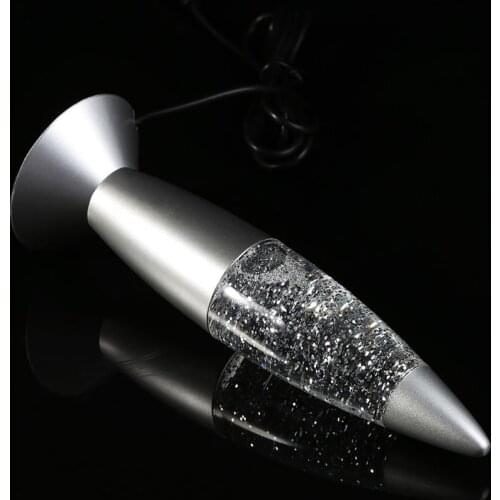 3D Rocket Multi Color Changing Lava Lamp RGB LED Glitter Night Light Gift LED Rocket Light Lighting Night Light Gifts