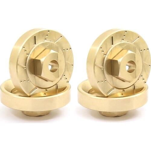4Pcs Brass Heavy Duty Wheel Hub Combiner for Xiaomi Jimny Xmykc01Cm 1/16 Rc Car Upgrade Parts Accessories