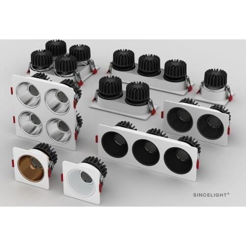 Anti-Glare COB LED Ceiling Recessed Downight Lamp 7W 10W 12W 15W 20W 15W Spot Light 110V 220V for Living Room Hotel Mall Bedroom