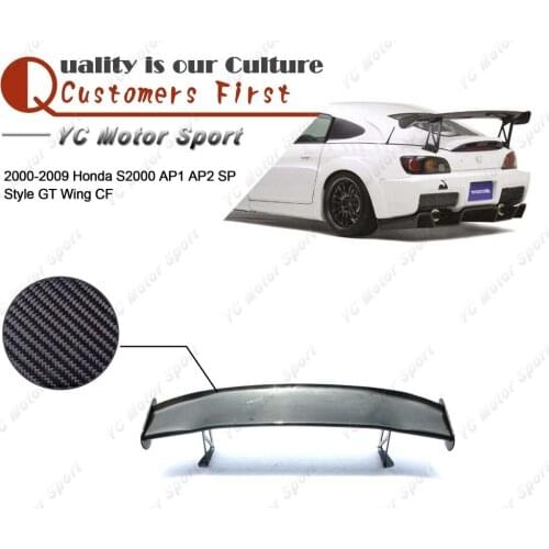 Car Accessories Carbon Fiber SPN Style 1500mm Trunk GT Wing Fit For 2000-2008 S2000 AP1 AP2 Rear Spoiler