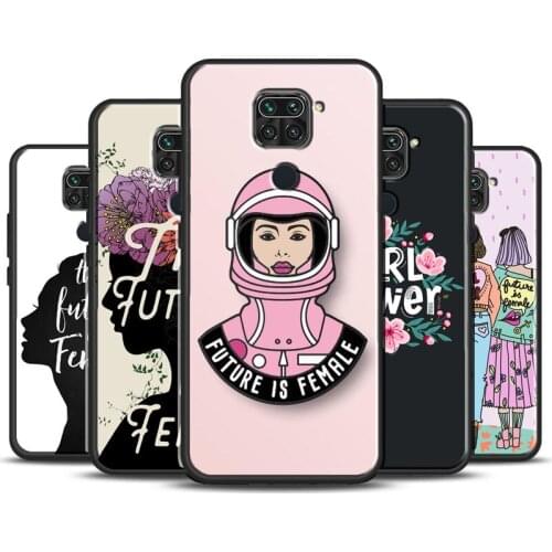 Future is Female Feminist Phone Case For Xiaomi Redmi Note 10 9 Pro 9S 8T 8 Pro Coque For Redmi 9 9C 9A 8A 9T K40