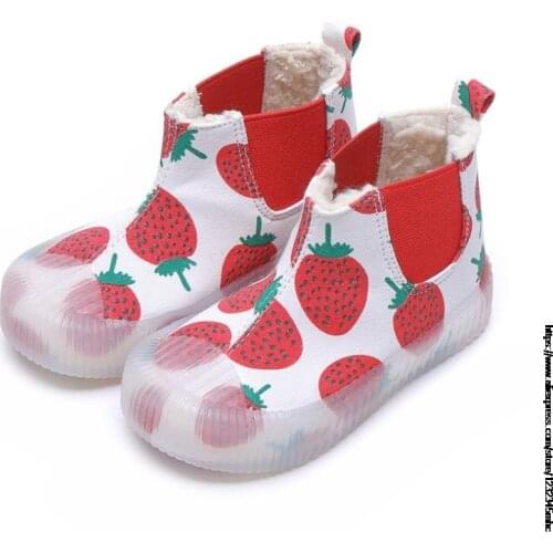 Children leopard canvas shoes 2021 autumn winter new children plus cotton shoes boys and girls casual cute biscuit cotton boots