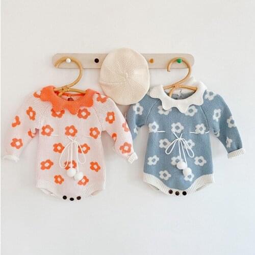 Kids Baby Pullover Clothes Fashion Long Sleeve Boy Girls Sweaters Infantil Baby Clothes 0-24 Months Baptism Birthday Bodysuit