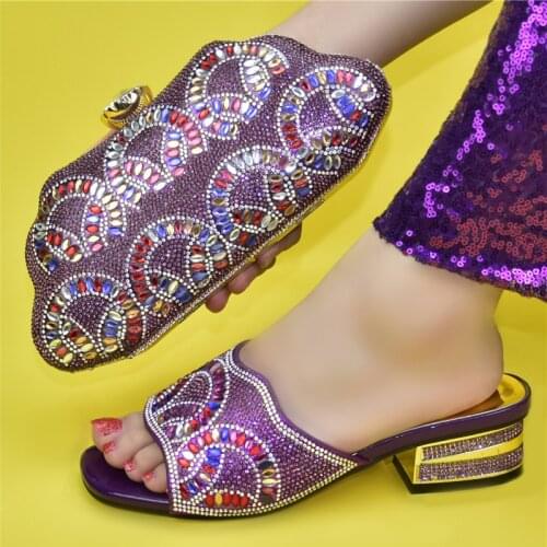 Doershow nice Shoes and Bag Set for Women Summer African Style italian Shoes and Bag Set for party Custom products!! SJK1-15