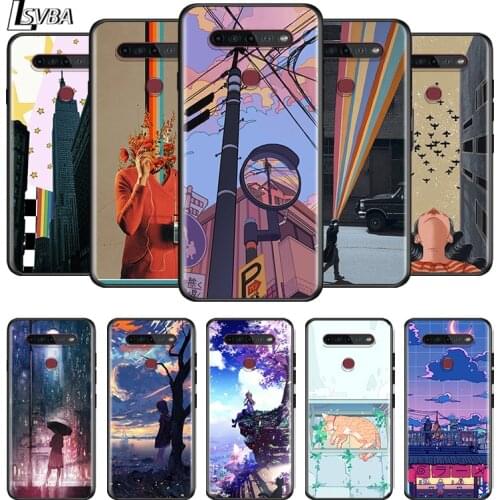 Aesthetic Style Painting Art For LG G8 G8S G8X V30 V30S V40 V50 V50S V60 Q60 ThinQ 5G Phone Case