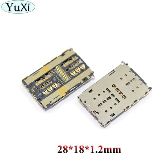YuXi SIM Card Socket Slot Reader Holder For Huawei Ascend Honor 7 7i 5X V8 Y6 Pro Mate S For ZTE A2015 Axon S291 S521Grand S II