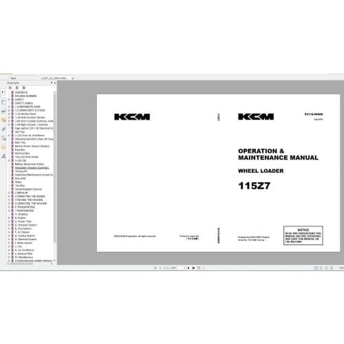 Kawasaki Wheel Loader Service & Part Manual and Circuit Diagram 2020