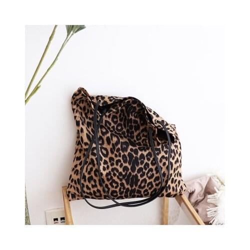 NEW Women Bag Woman Handbags Leopard Casual Tote Shopping Bag Vintage One Shoulder Bags Woman Handbags Fashion 2018 Casual