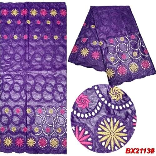 New Arrival African Bazin Riche Fabric Cotton Embroidery Dry Lace Basin Riche Material Nigerian Lace Fabric for Wedding 5Yards