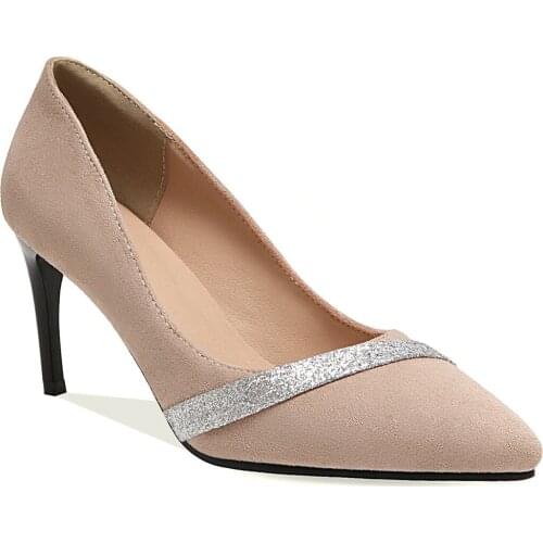 19 years spring contracted joker new fashion womens shoes pointed high heel with 33-43 yards shallow single shoes