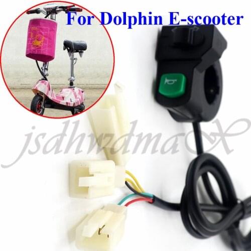 22mm Steering Horn Switch Is Suitable for Dolphin Electric Scooter Handlebar To Control Horn Turn Signal Lamp on / Off
