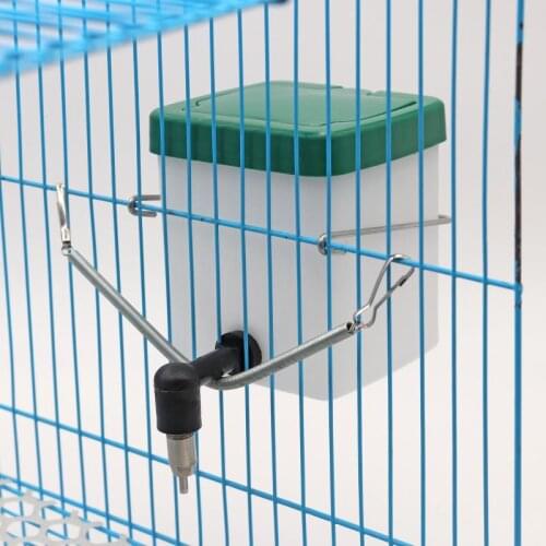Rabbit Water Drinker 500ml Pet Hamster Rabbit Cage Drinking Water Nipple Bottle Dispenser Plastic Pet Hanging Drinker Device