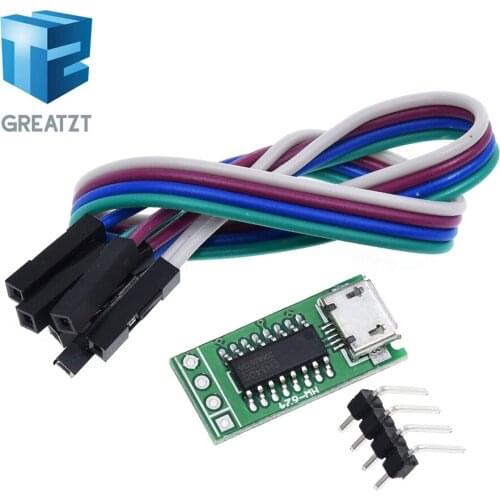 CH340C Micro USB to TTL Serial Port ISP Download Module 5V/3.3V 500ma Replace CP2102 CH340G CH340T For STM32 51 With DuPont Line