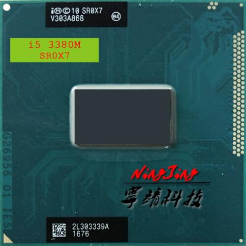 Intel Core i5-3380M i5 3380M SR0X7 2.9 GHz Dual-Core Quad-Thread CPU Processor 3M 35W Socket G2 / rPGA988B