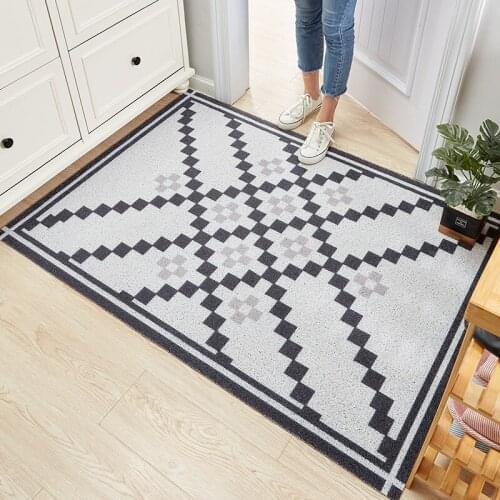 Silk Loop Material Mats Carpet Hallway Bathroom Mat Kitchen Mat Home Door Mats Carpet Fashion Design Non-slip Entrance Door Mats